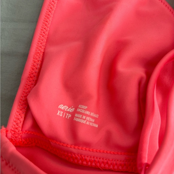 Neon pink triangle bikini top from aerie - Picture 3 of 3
